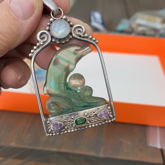 Sajen sterling and moonstone necklace - Picture 1 of 8